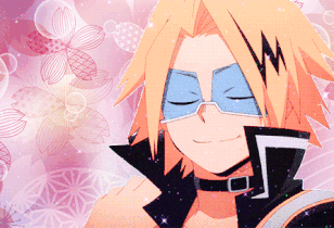 (GIF) Kaminari Denki saying "hey! thank you!